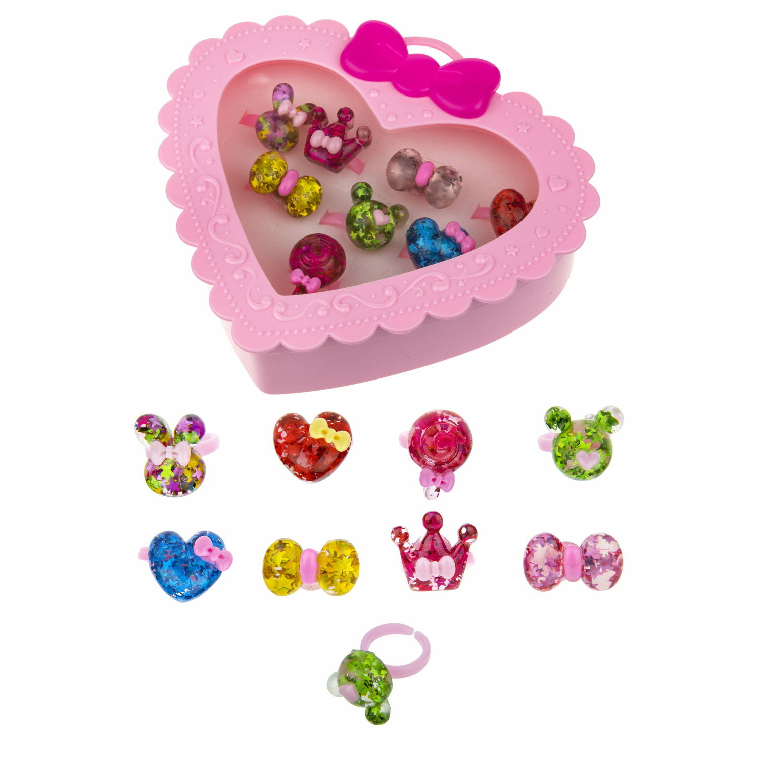 Набор бижутерии 1TOY Sweet heart Bijou 8 колец леденцы - фото 4