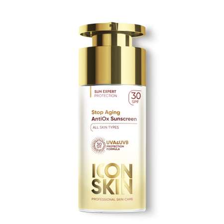 Солнцезащитный крем ICON SKIN омолаживающий антиоксидантный для защиты от фотостарения stop aging 30 spf