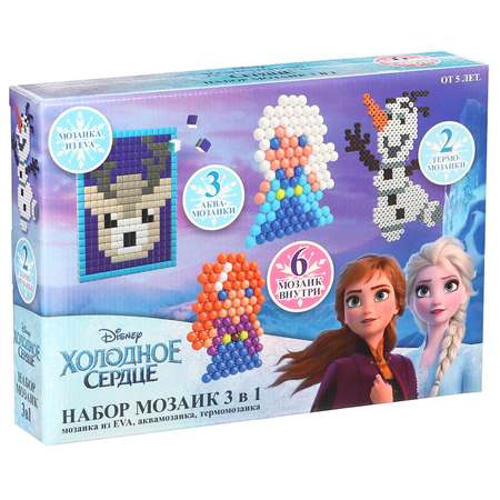Набор мозаек DISNEY Princess Mattel Темпомозайка и ЕВА Холодное сердце