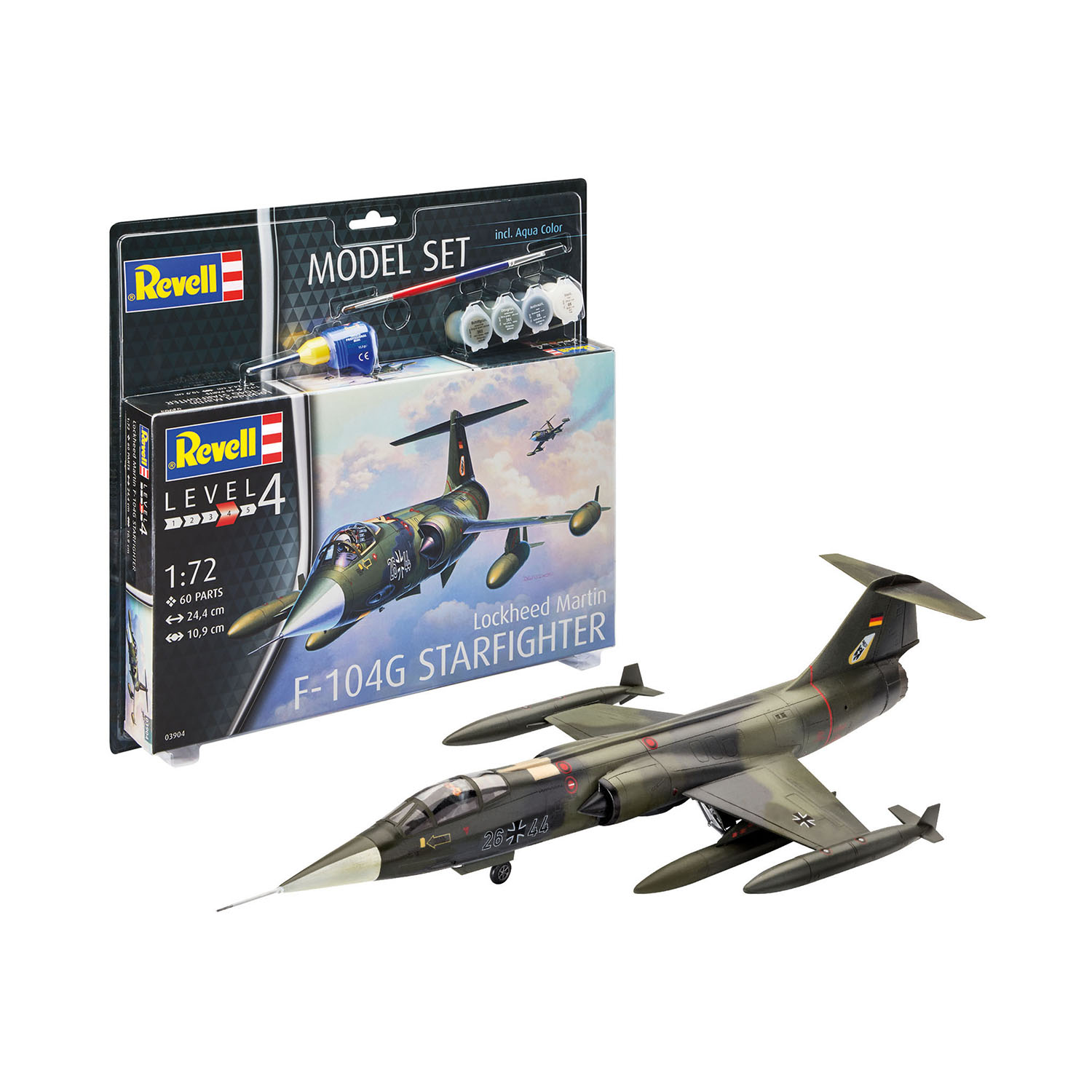 Набор Revell Истребитель-бомбардировщик F-104G Starfighter 63904 - фото 1