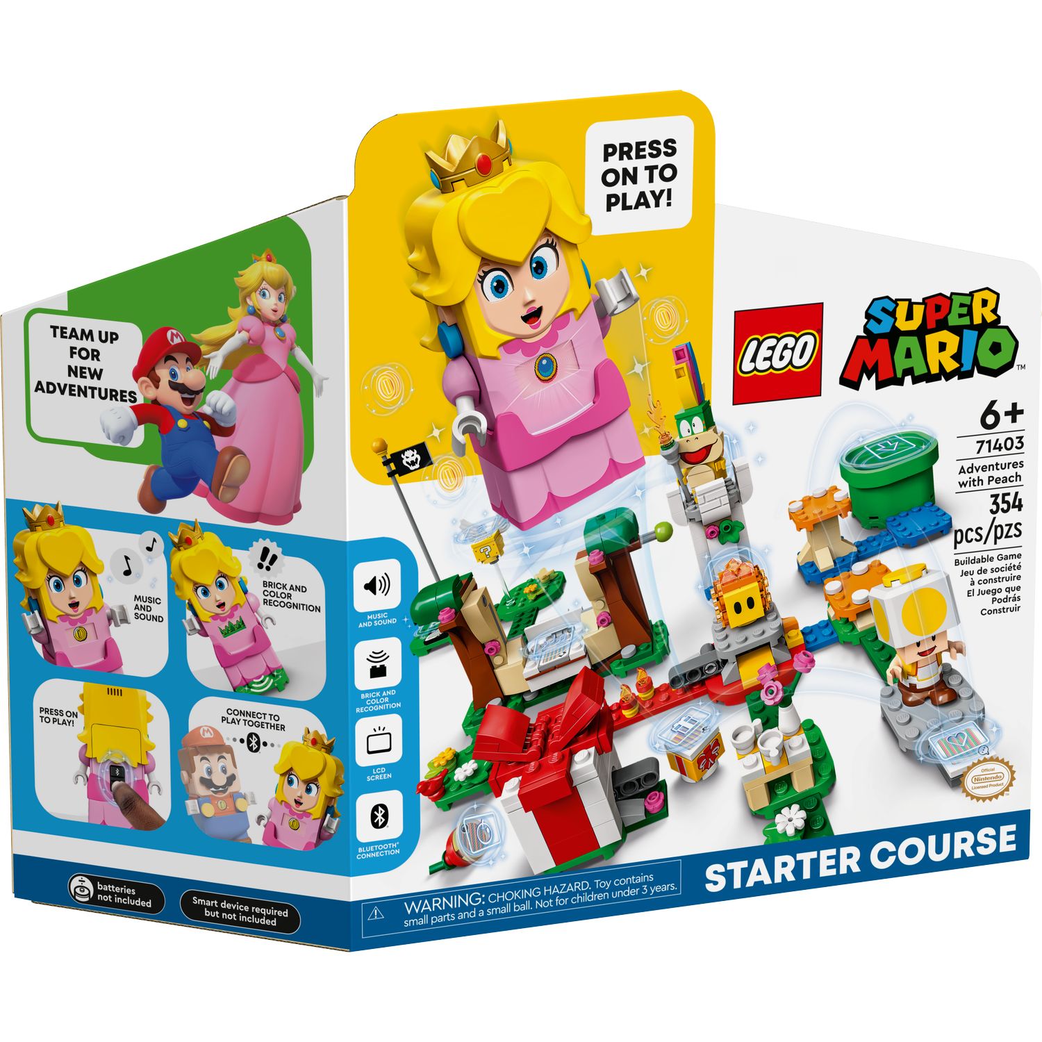 Конструктор LEGO Super Mario Adventures with Peach Starter Course 71403  купить по цене 5999 ₽ в интернет-магазине Детский мир