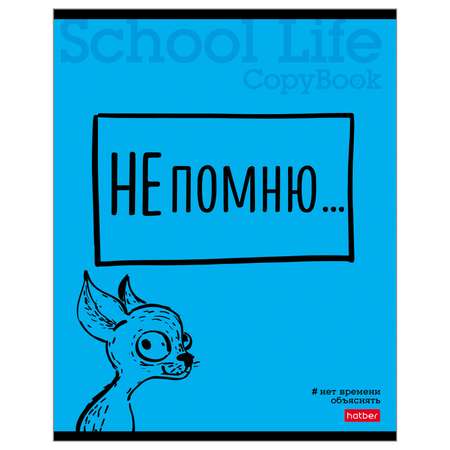 Тетрадь Hatber Нет времени объяснять А5 Клетка 40л 57291