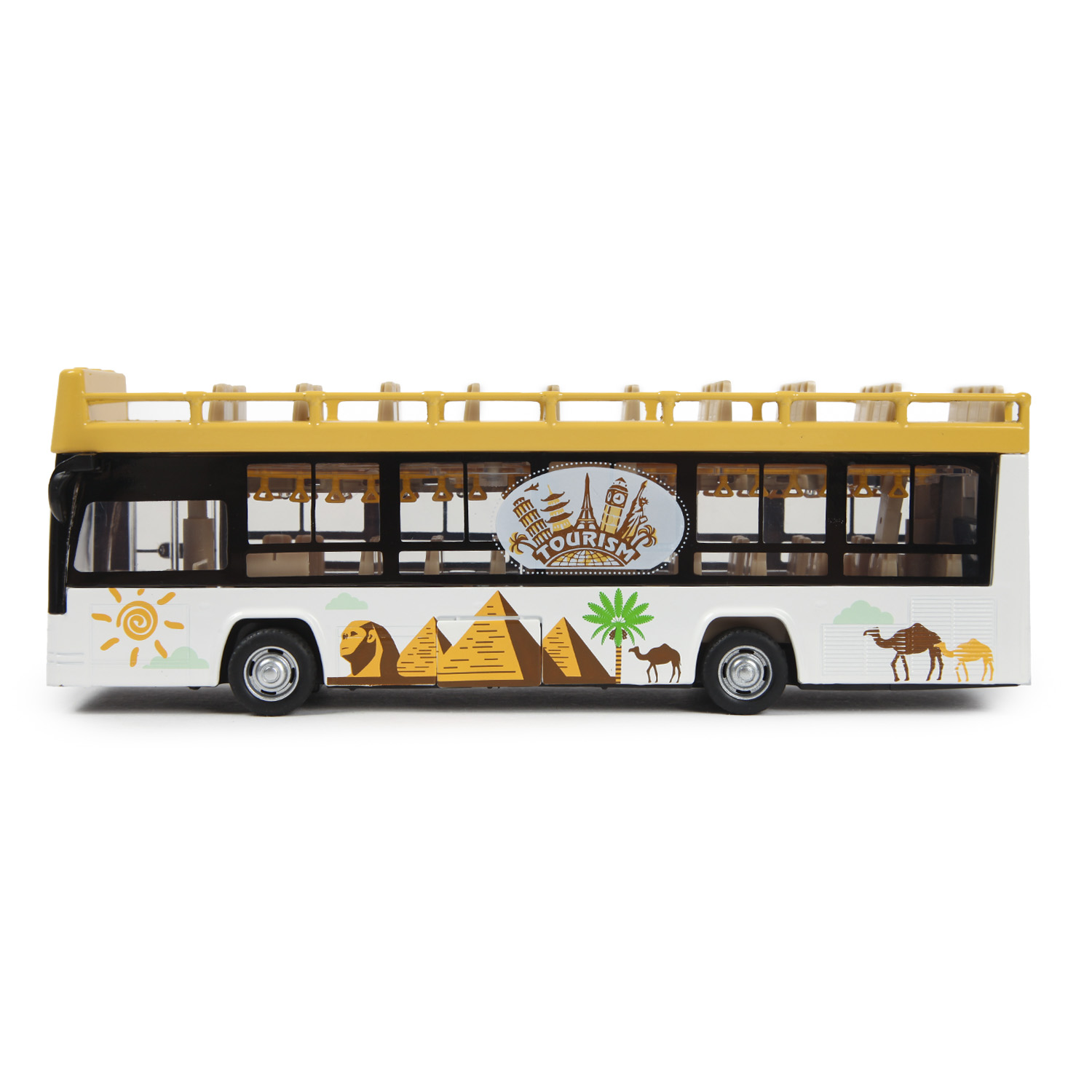 Автобус MSZ 1:48 Sightseeing Желтый 68429 68429 - фото 2