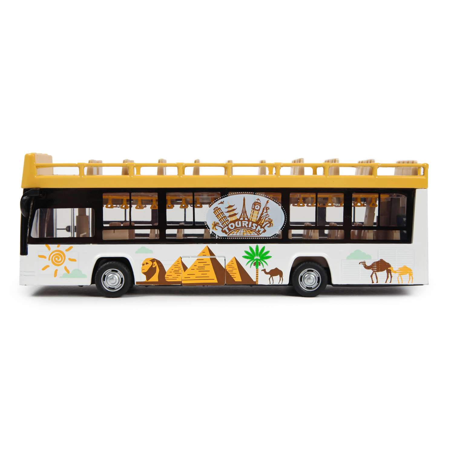 Автобус MSZ 1:48 Sightseeing Желтый 68429 68429 - фото 2