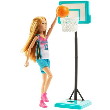 Набор игровой Barbie Спортивные сестренки Баскетбол GHK35
