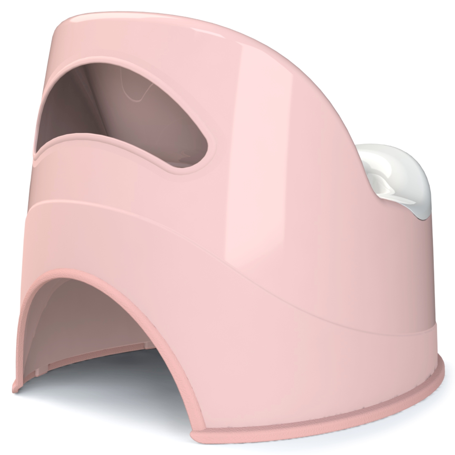 Горшок туалетный KidWick Гигант с крышкой Розовый-Темно-розовый - фото 3