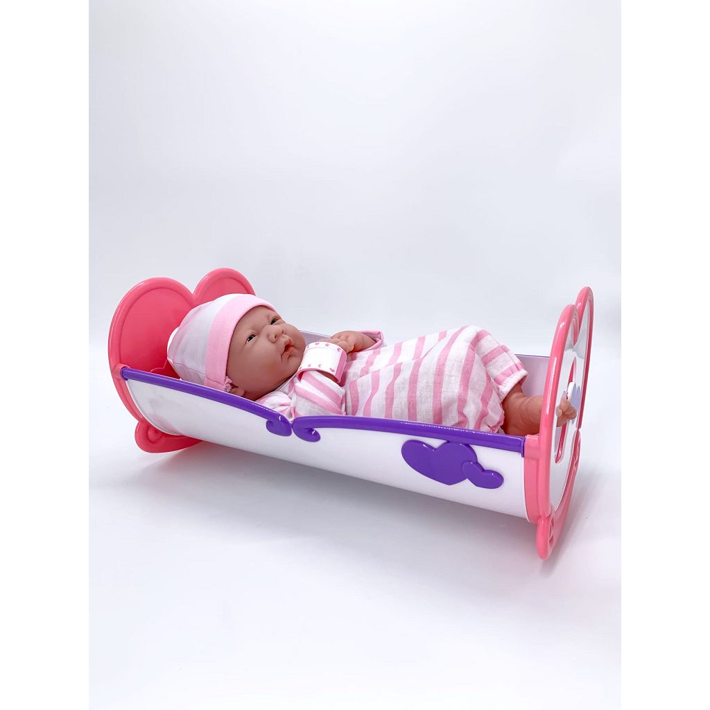 Кукла JC TOYS Виниловая 36см Newborn с кроваткой «18578» JC18578 - фото 3