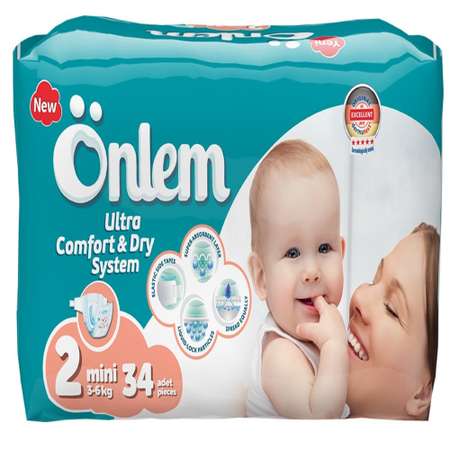 Подгузники Onlem Ultra Comfort 34 шт. S