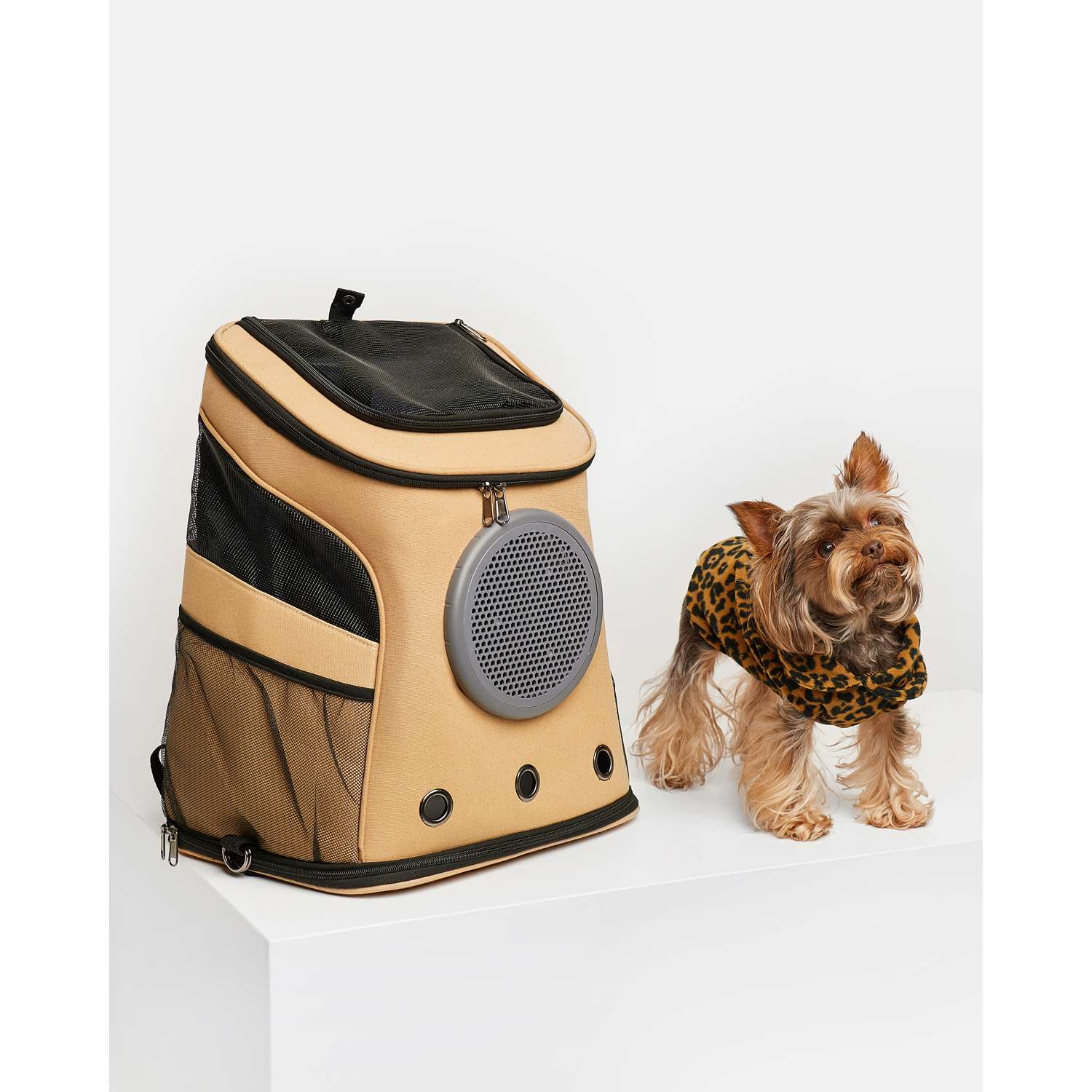 Переноска-рюкзак для собак Зоозавр OS Бежевый SS22PCA17 - фото 1
