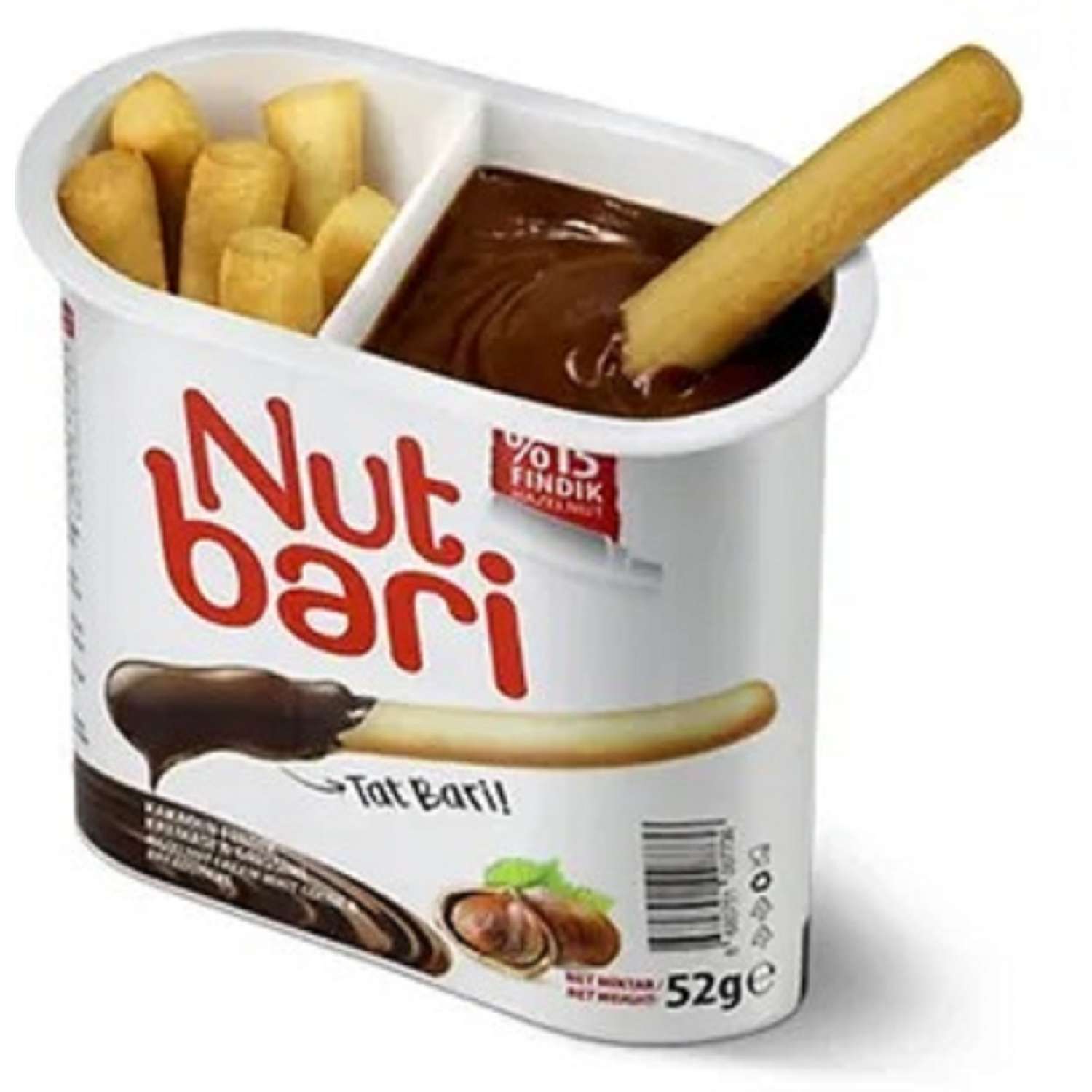 Набор 52г Nut Bari Фундуковая паста с какао и хлебными палочками - фото 3