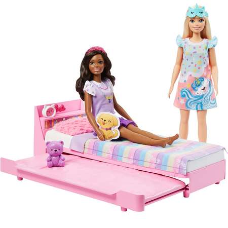 Набор игровой Barbie Кровать с аксессуарами HMM64