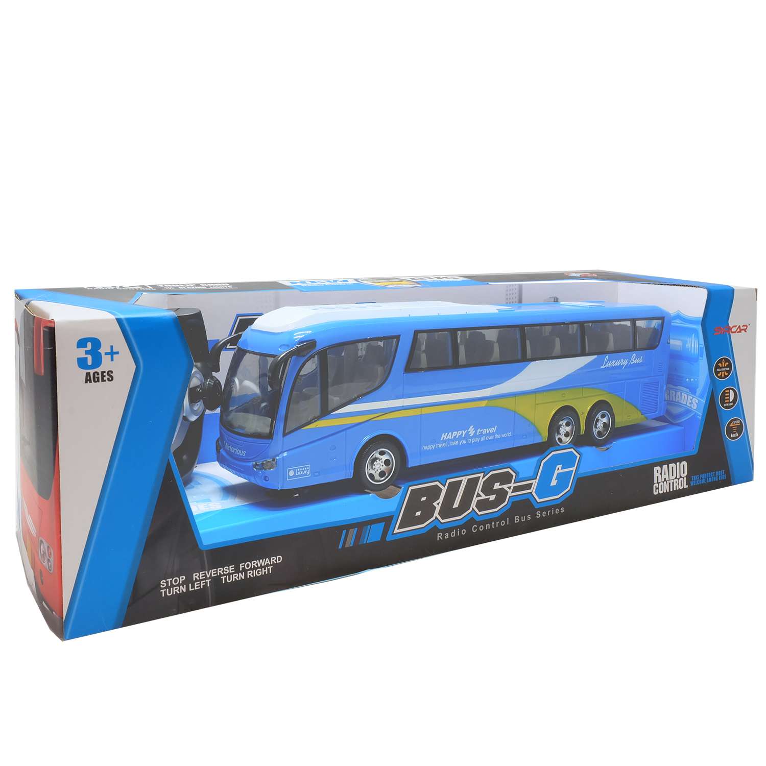 Автобус HK Industries РУ Синий 666-694A - фото 2
