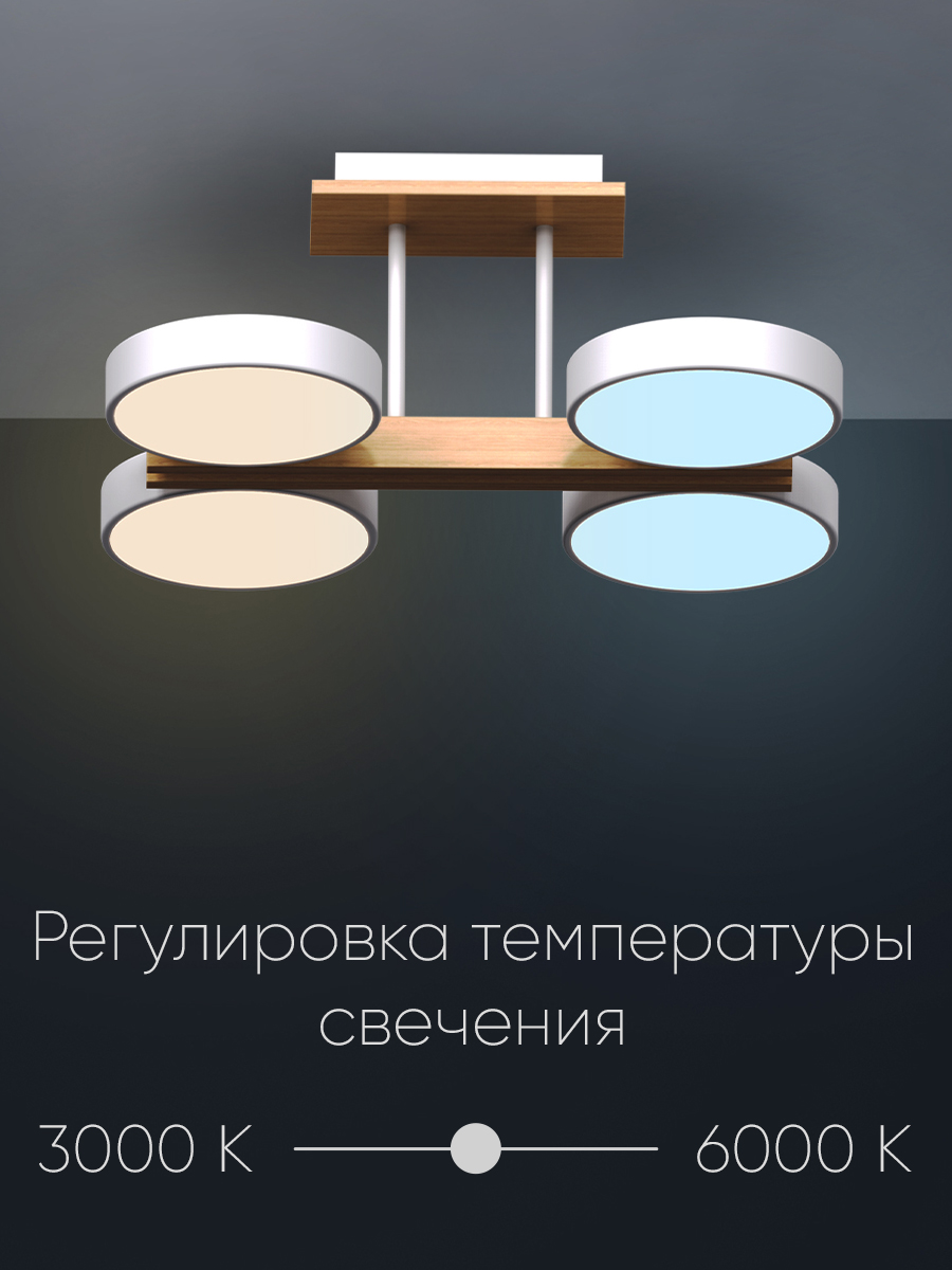 Светодиодный светильник Wedo Light потолочный 72W белый LED - фото 5