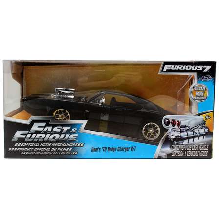 Машина Jada Fast and Furious 1:24 Dodge Charger 1970 Черная 97059