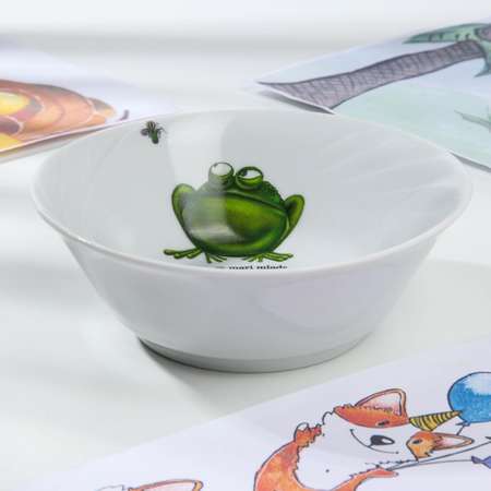 Набор посуды детский Sima-Land Лягушка миска кружка тарелка