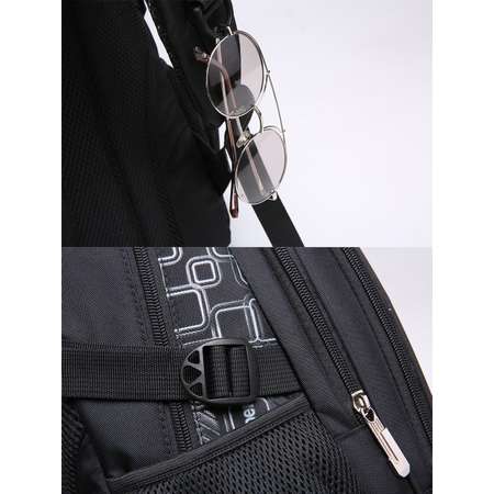 Рюкзак школьный Evoline большой черный серый EVOS-320