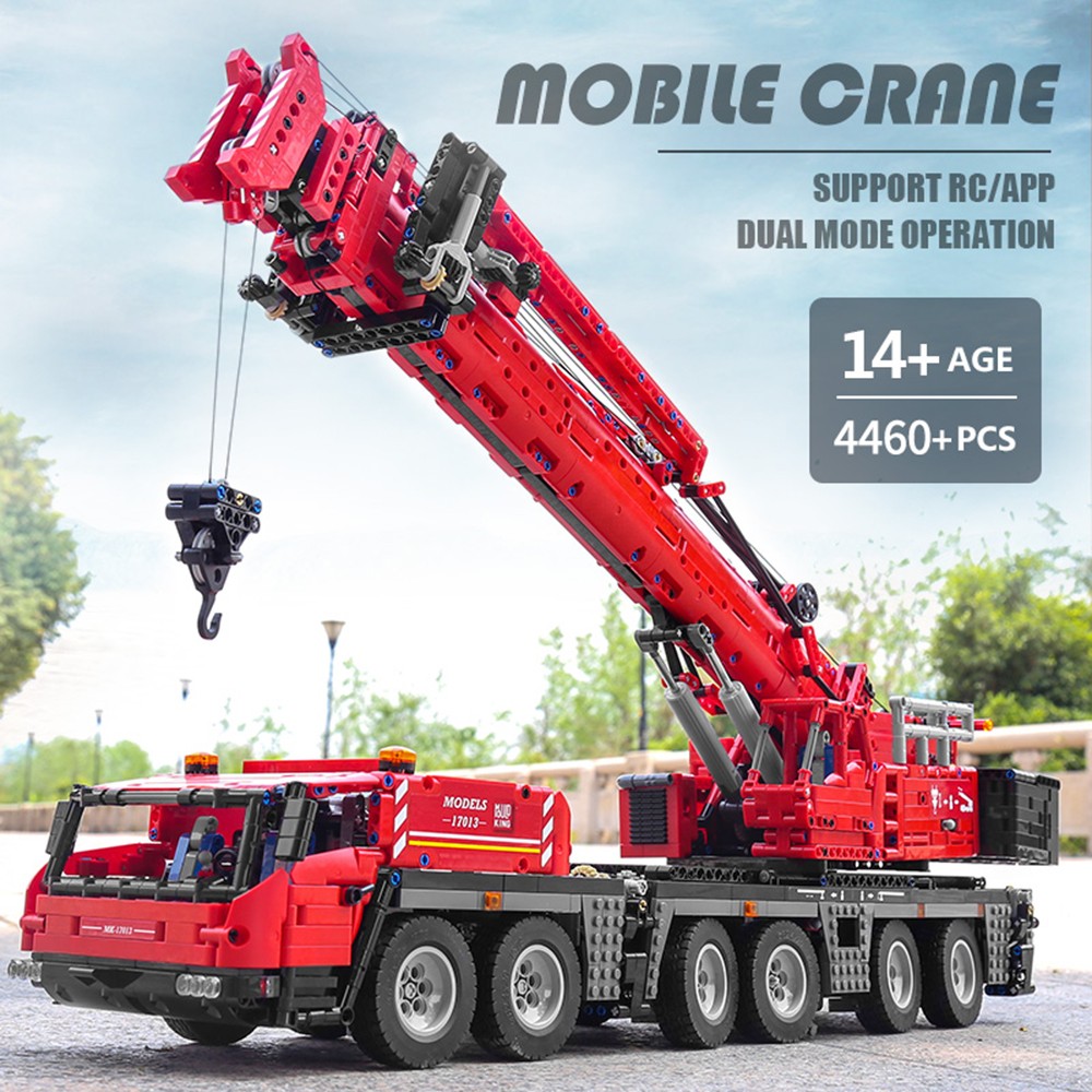 MOLD King 17013 Grove Mobile Crane GMK Remote Control Building Blocks Toy Set