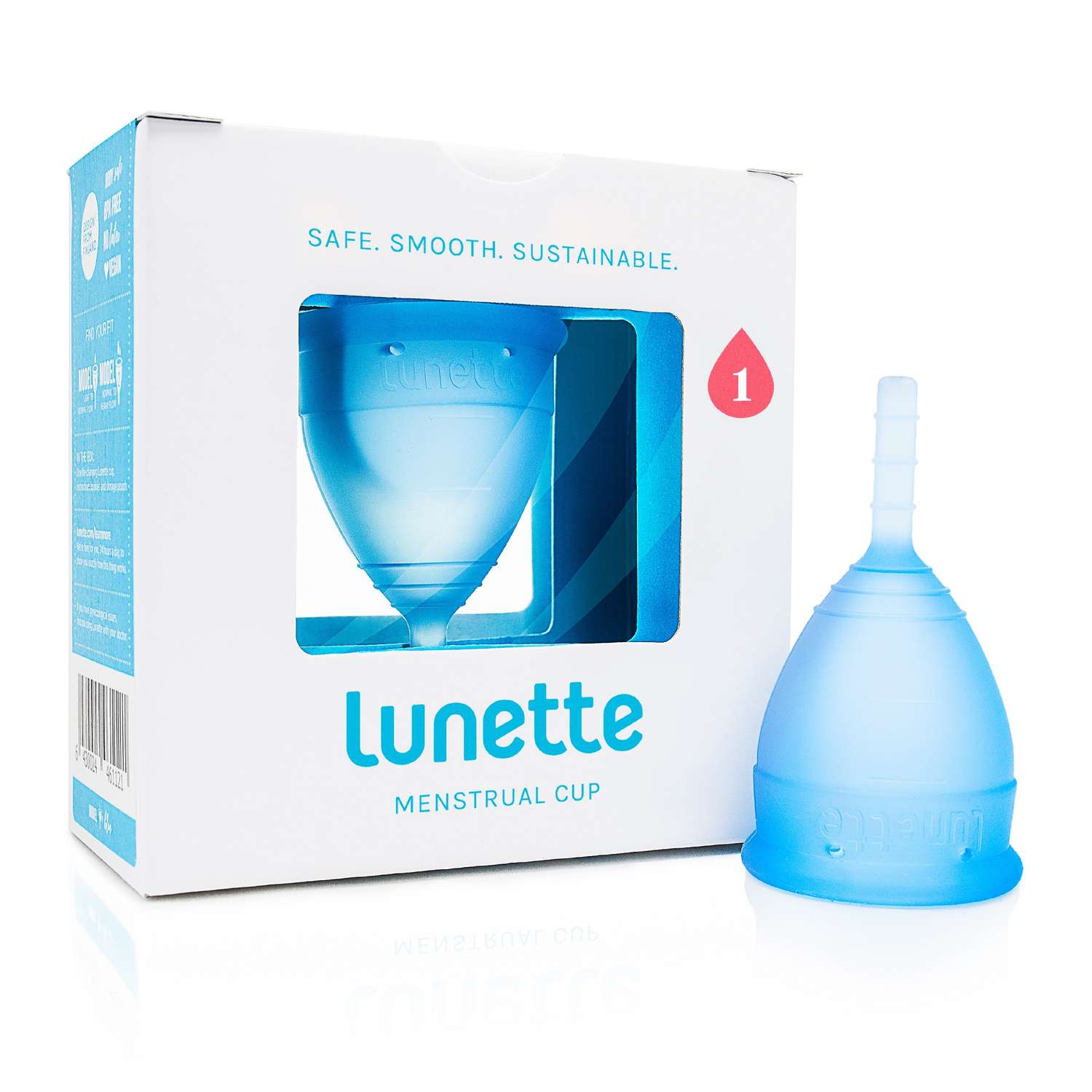 Менструальная чаша Lunette синяя Model 1 - фото 1