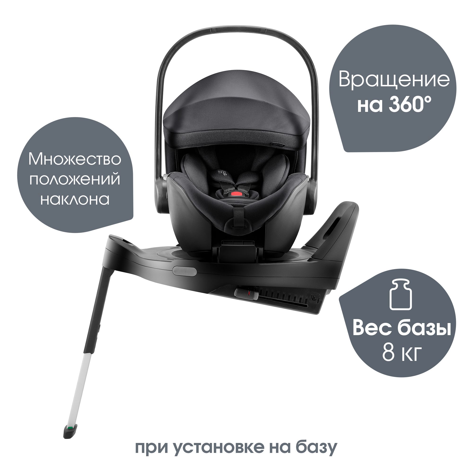 Автокресло Britax Roemer Baby-Safe pro Style Carbon Black и Vario base 5 Z - фото 8