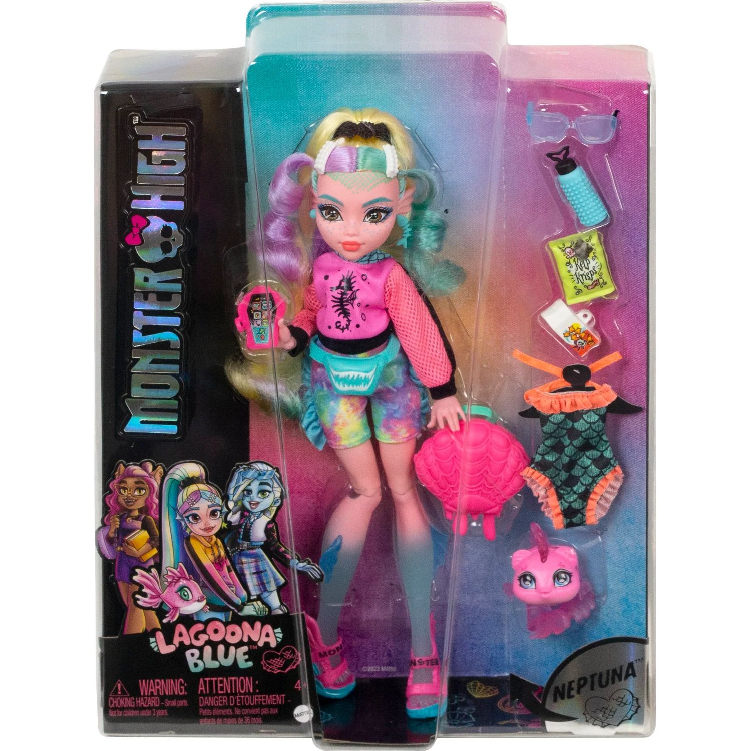 Кукла Monster High Lagoona Blue HHK55 купить по цене 4299 ₽ в  интернет-магазине Детский мир