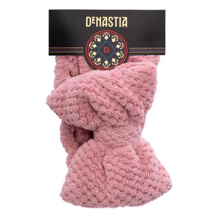Повязка для волос DeNASTIA микрофибра 9x45 см розовый Q000052