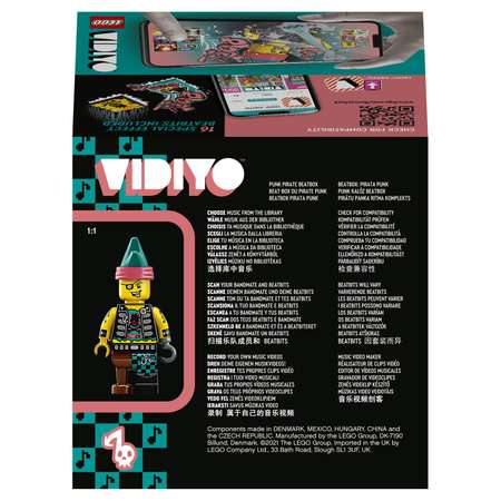 Конструктор LEGO Vidiyo Битбокс Пирата Панка 43103