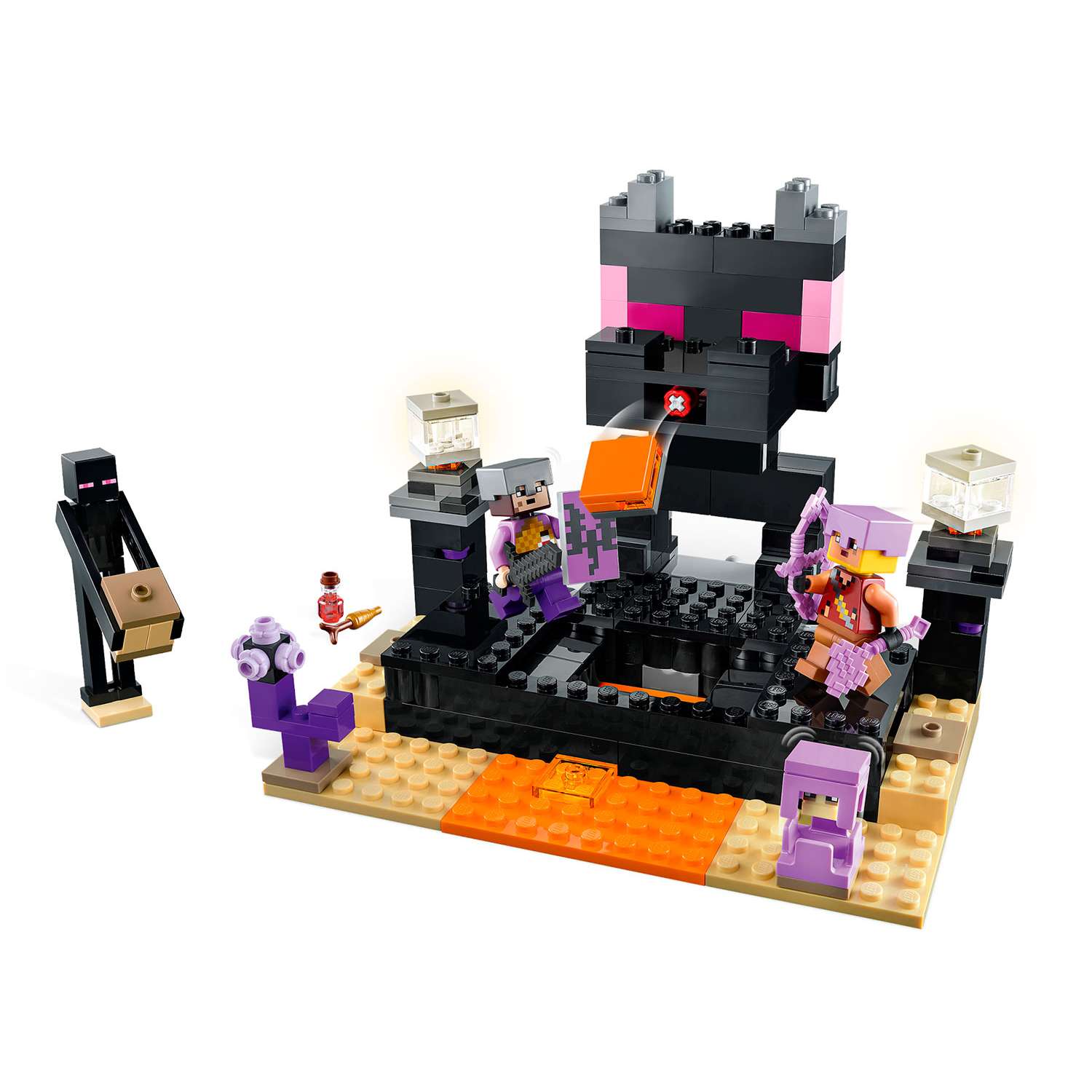 Конструктор детский LEGO Minecraft Финальная арена 21242 - фото 3