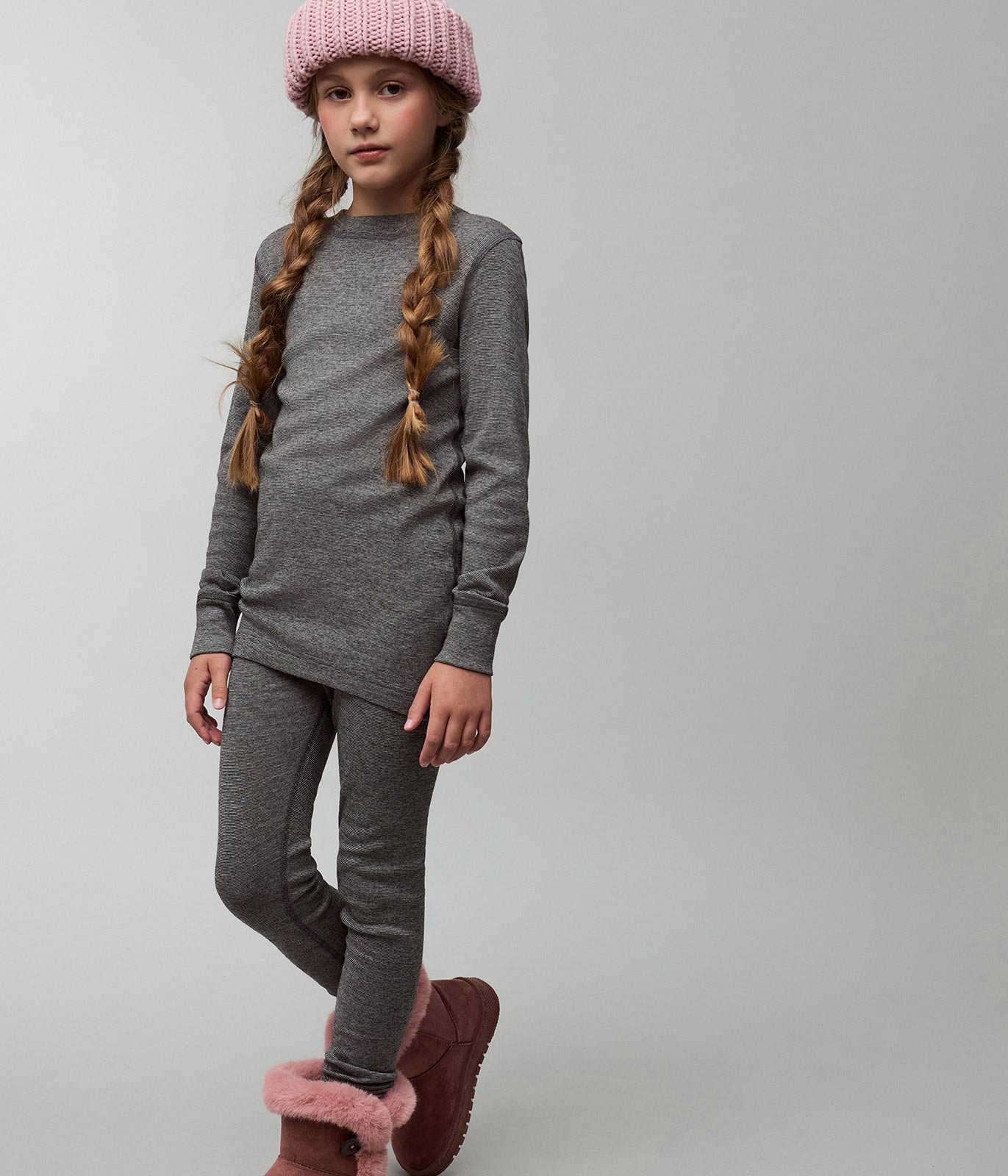 Термобелье Totti Kids AW23TKG017/Термобелье/Т. Серый - фото 1