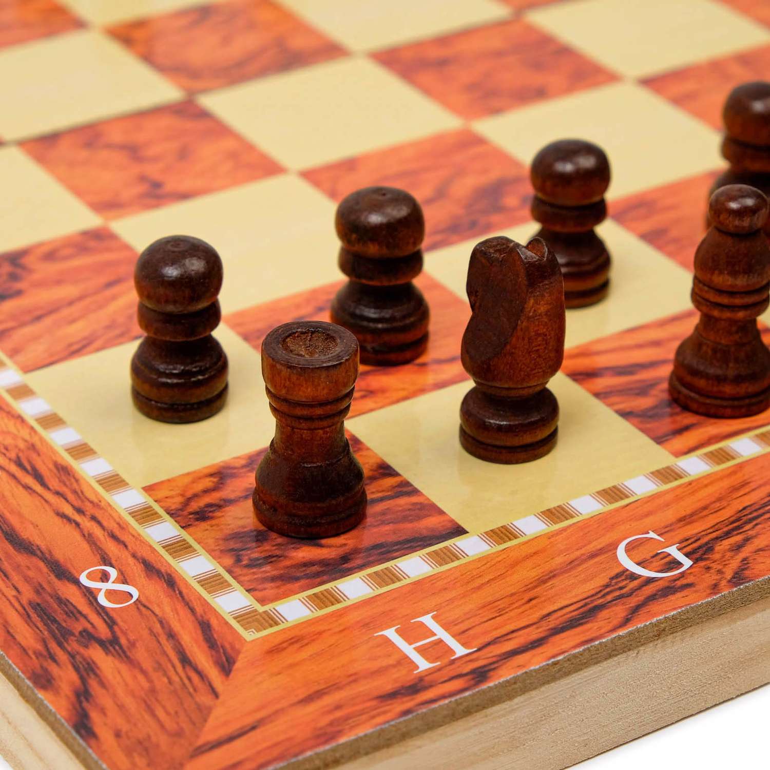 Настольная игра Sima-Land 3 в 1 «Падук» нарды шахматы шашки 34х34 см - фото 2
