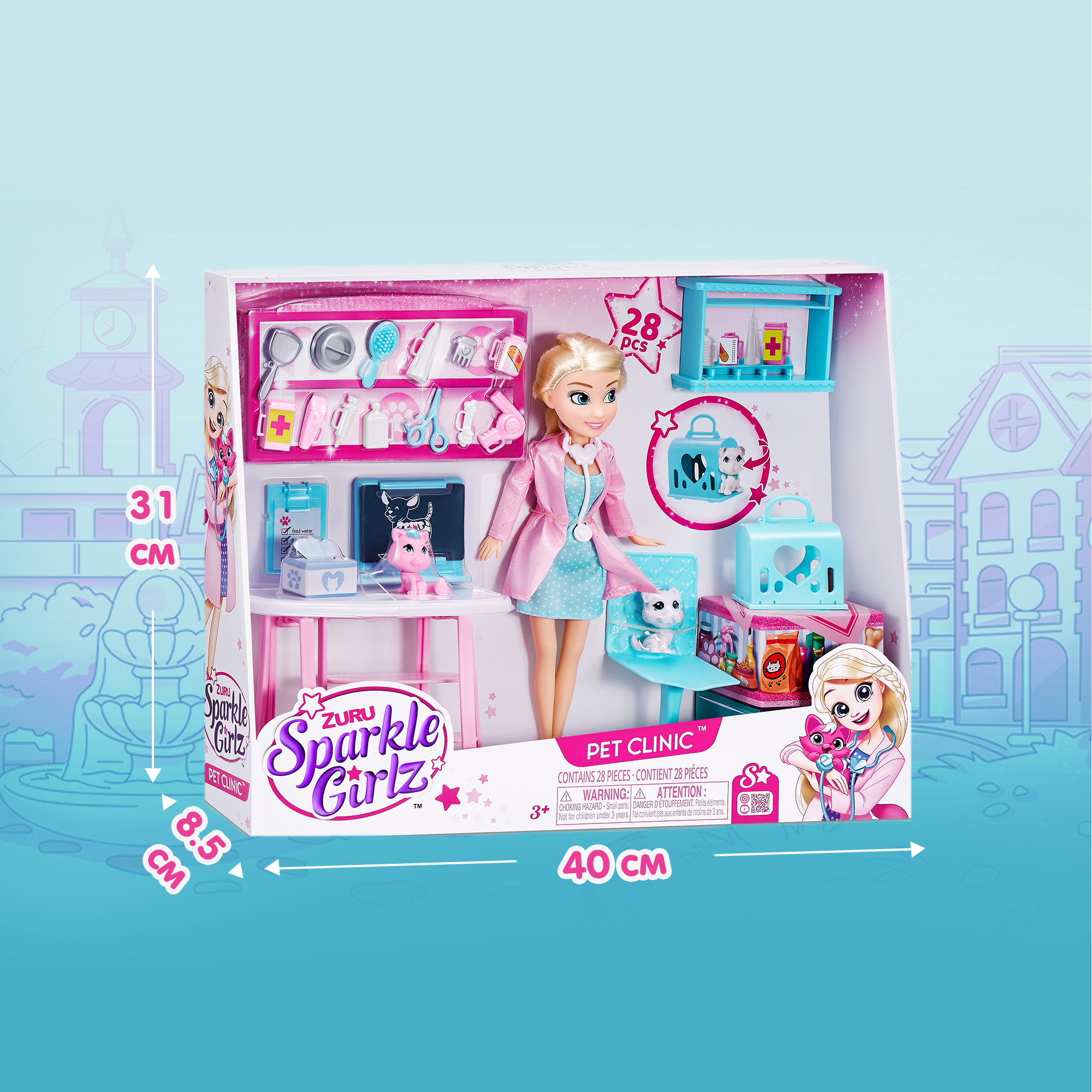 Кукла модельная Zuru Sparkle Girlz Ветеринарная клиника 100184 - фото 3