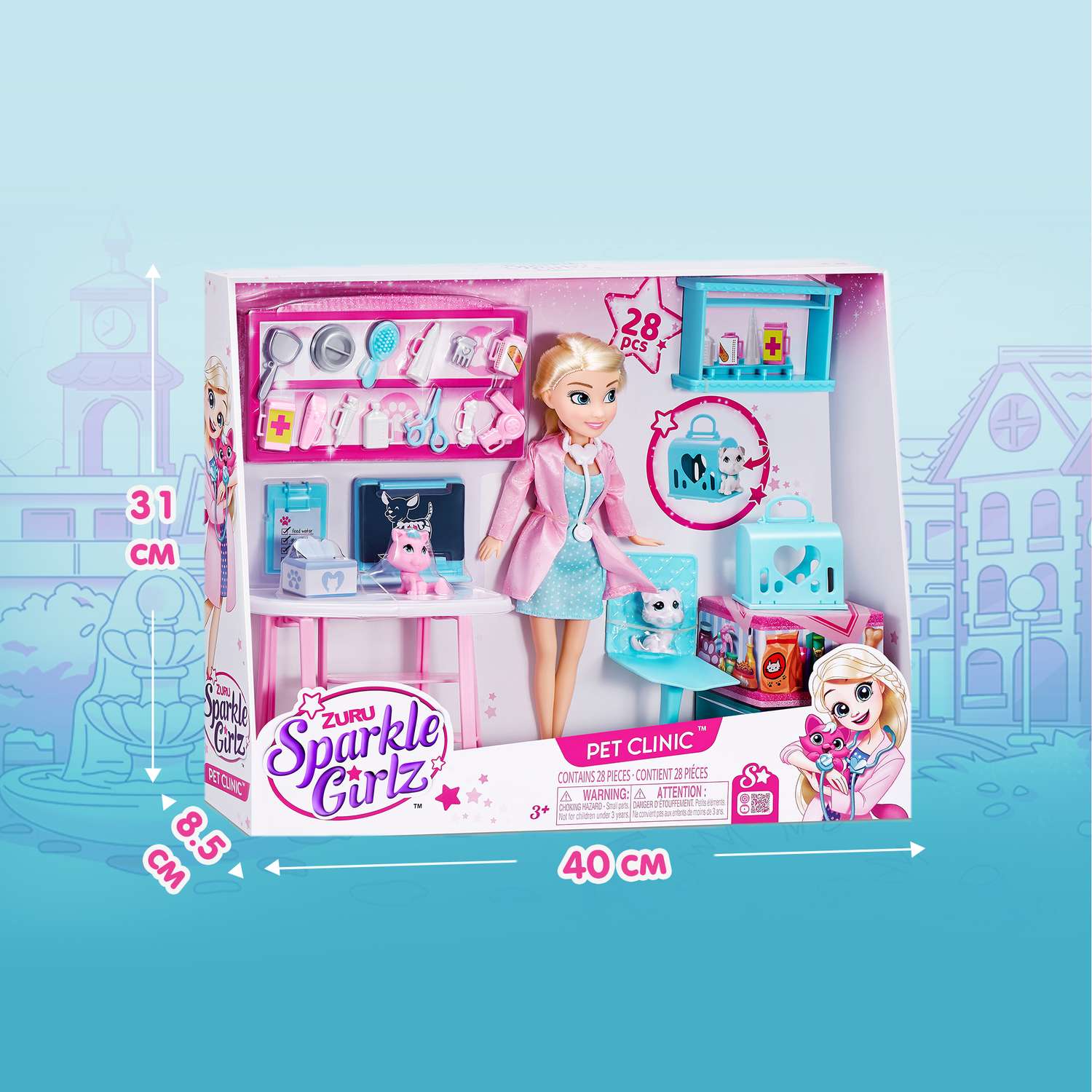 Кукла модельная Zuru Sparkle Girlz Ветеринарная клиника 100184 - фото 3