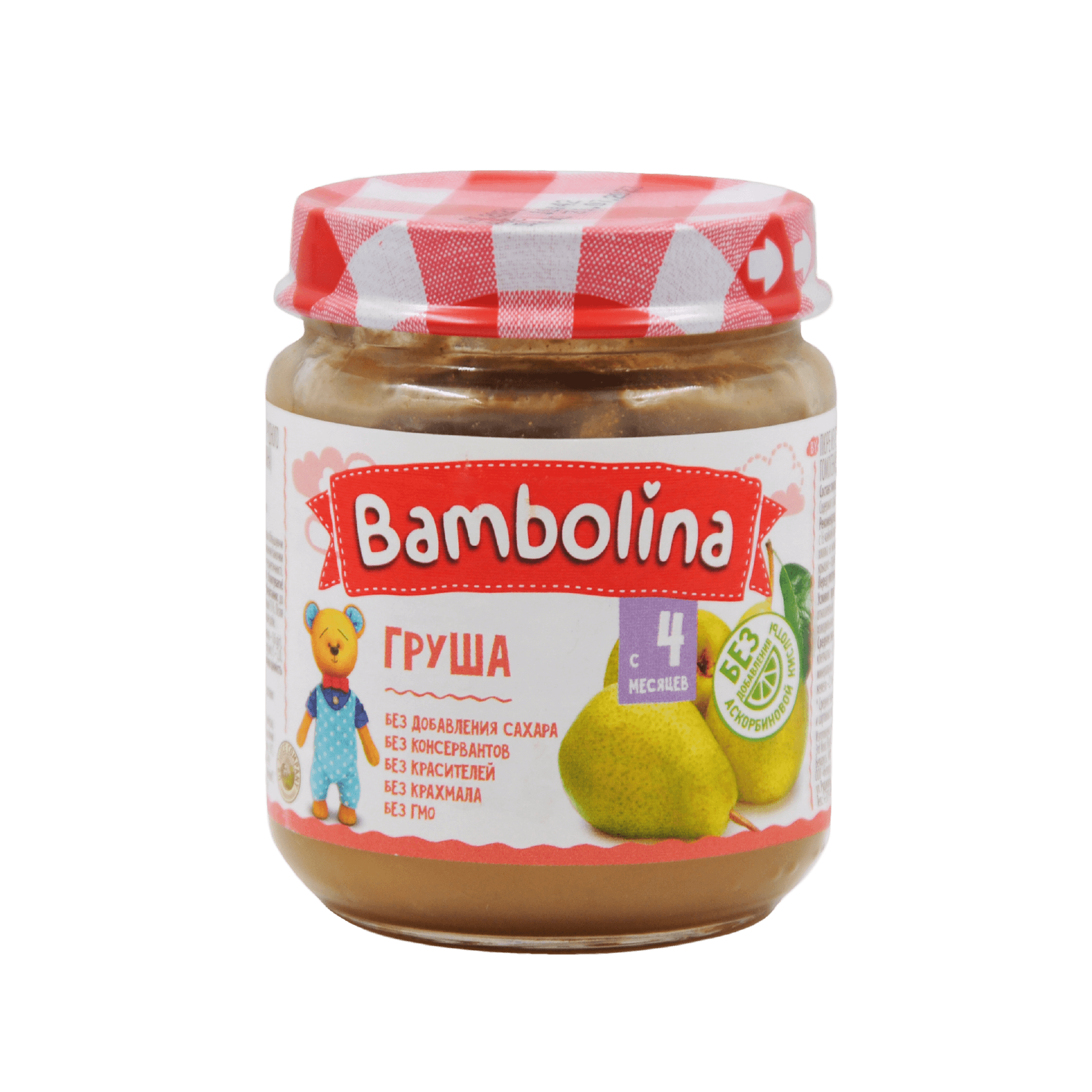 Пюре BAMBOLINA груша 100гХ6 - фото 2