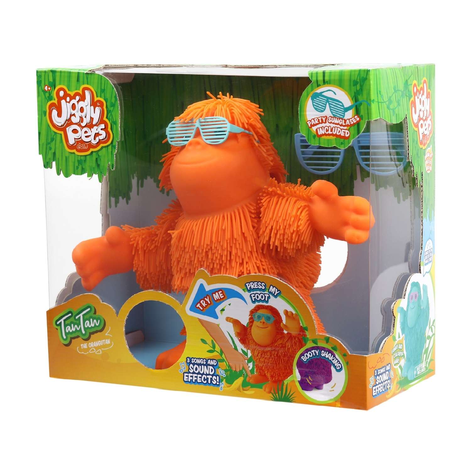 Игрушка Jiggly Pets Орангутан Тан-Тан интерактивный Оранжевый 40391 - фото 6