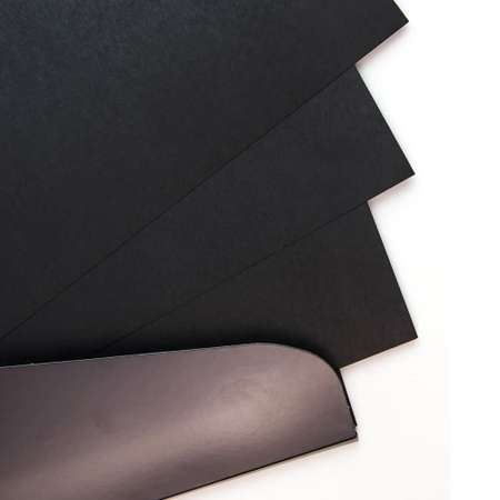 Бумага для рисования Малевичъ черная для сухих техник GrafArt black 150 г/м А3 папка 25 листов
