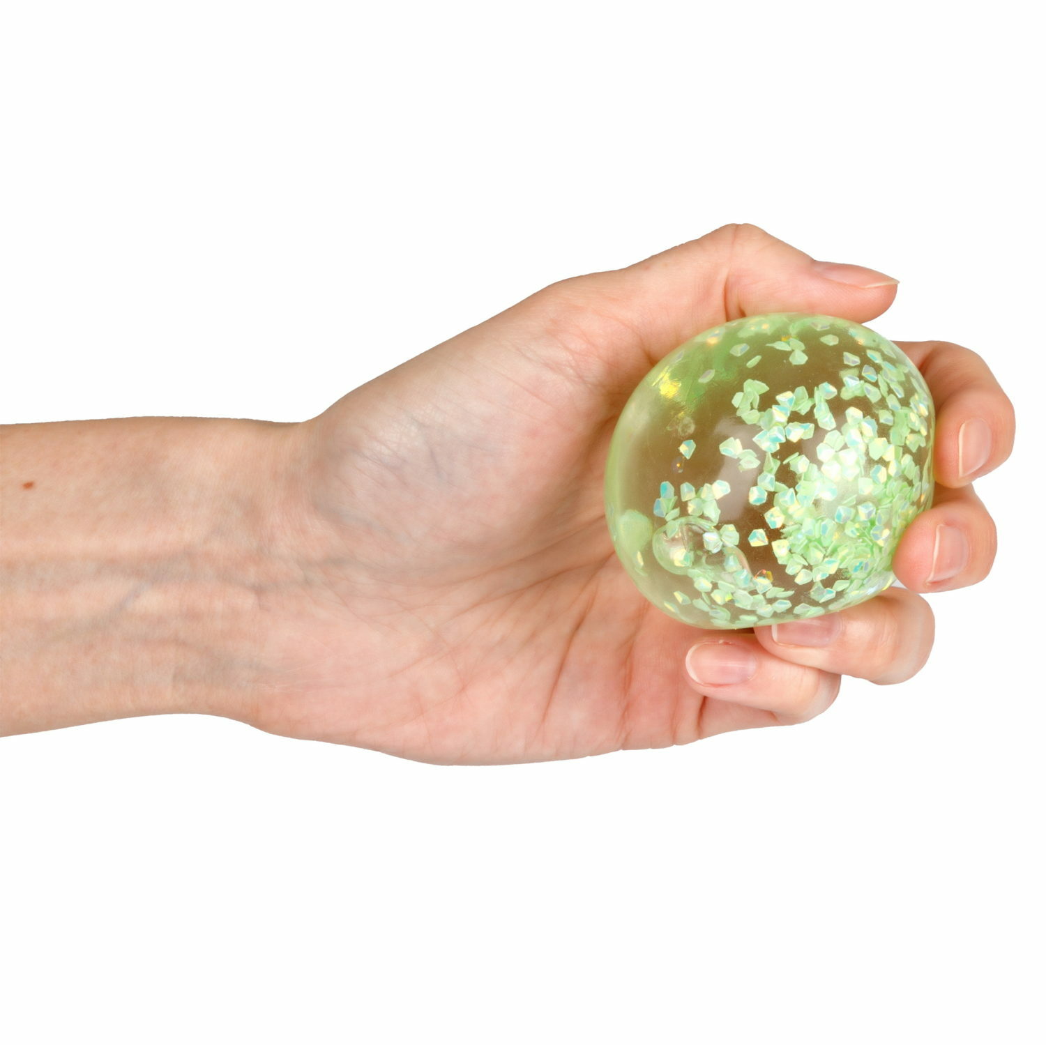 Игрушка-антистресс Крутой замес Супергель шар бриллиант зелёный - фото 3