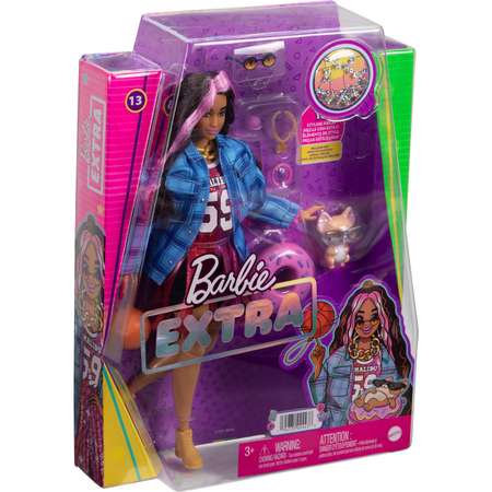 Кукла Barbie Экстра в платье баскетбольный стиль HDJ46