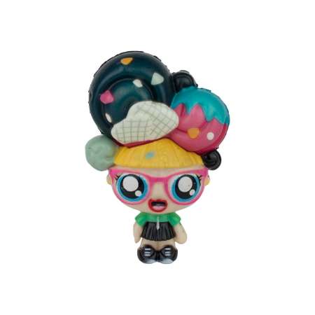 Игрушка сюрприз 1TOY Мороженки Сквиши стайл Лакричный Тоффи куколка с мягкой прической ароматизированная 12 см