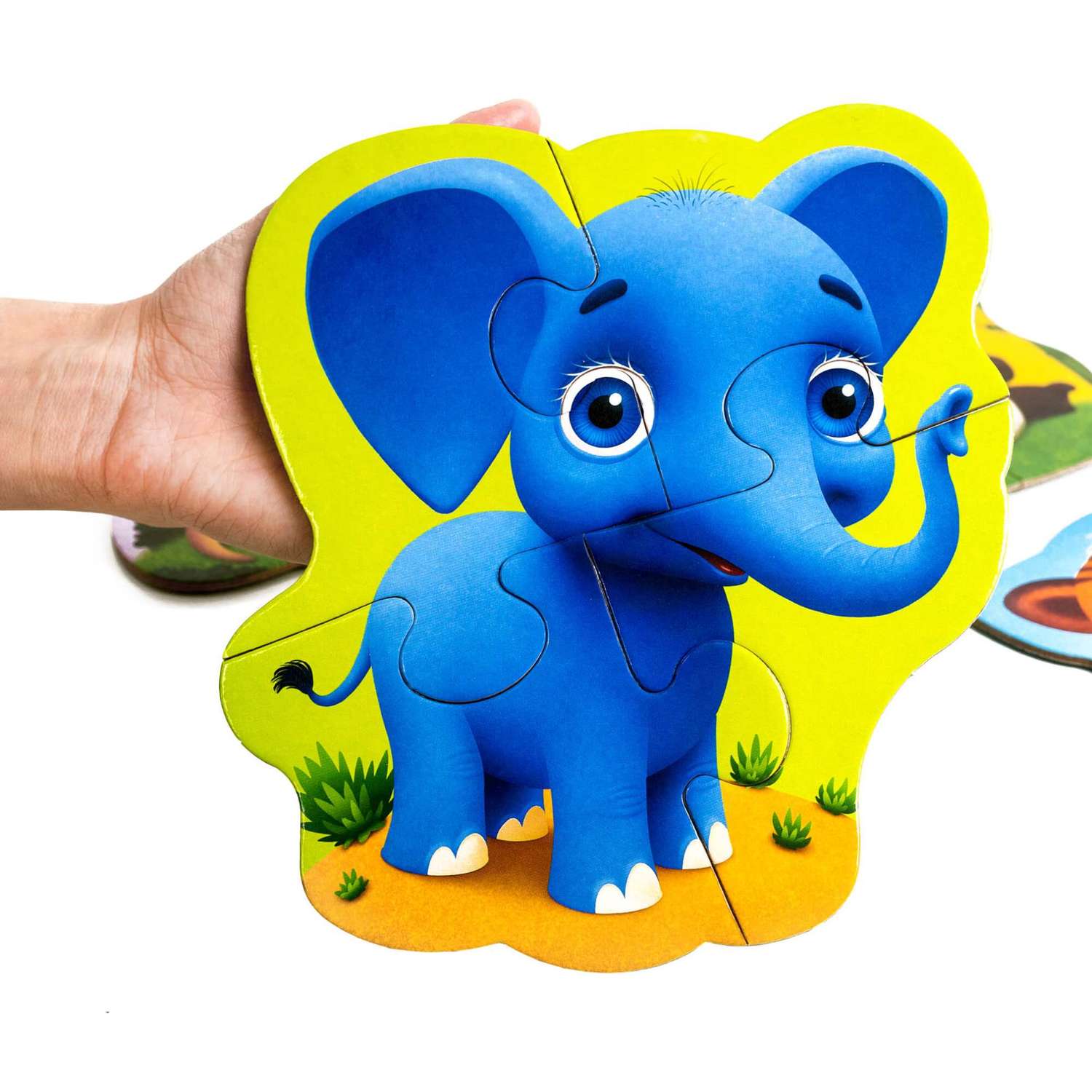 Набор пазлов Roter Kafer для малышей Baby puzzle MAXI Зоопарк - фото 2