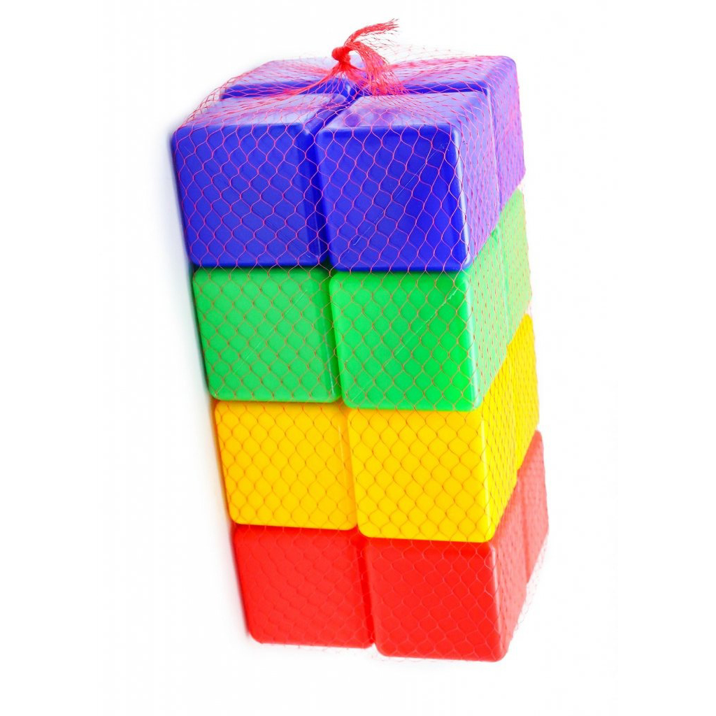 Игровой набор для детей Новокузнецкий Завод Пластмасс Кубики цветные развивающие 16 шт - фото 3