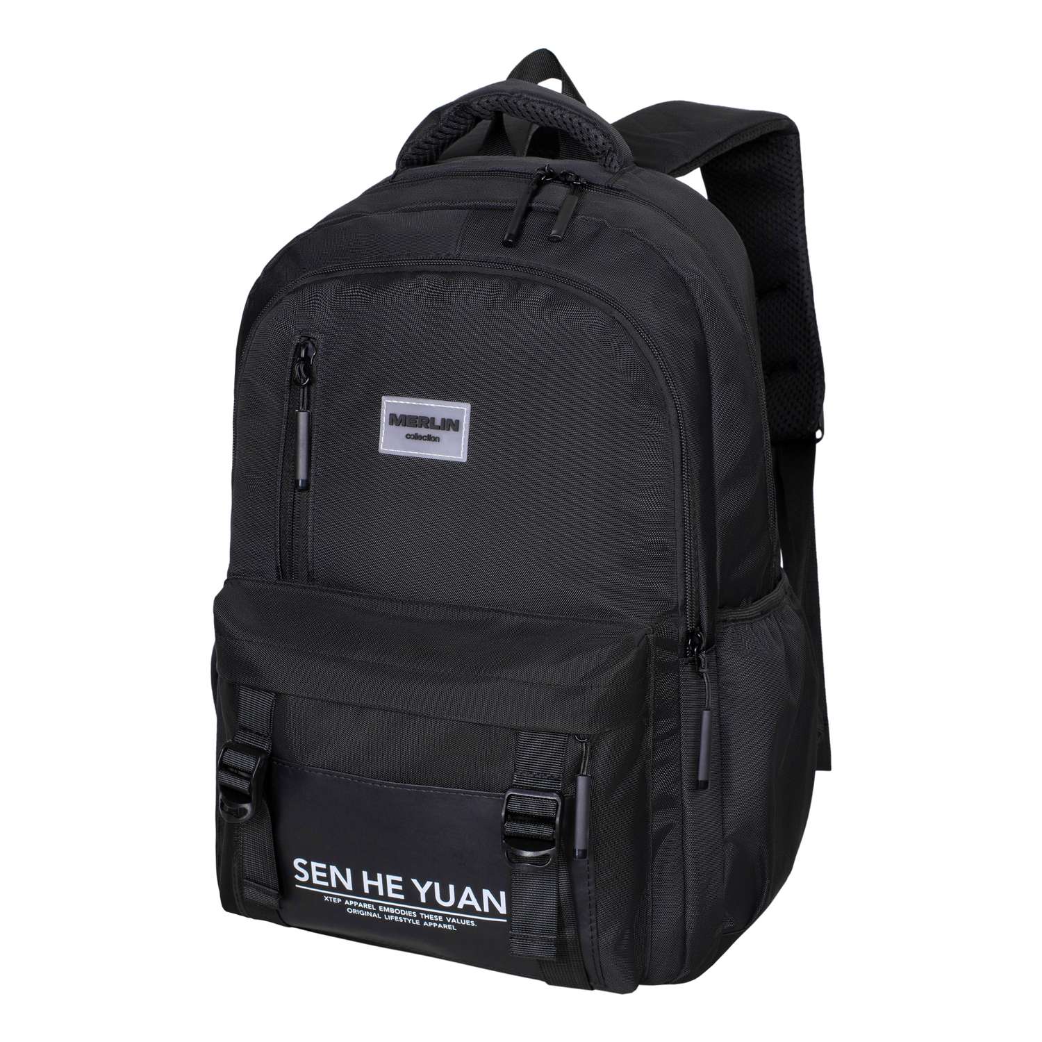 Рюкзак MERLIN M611 чёрный - фото 4
