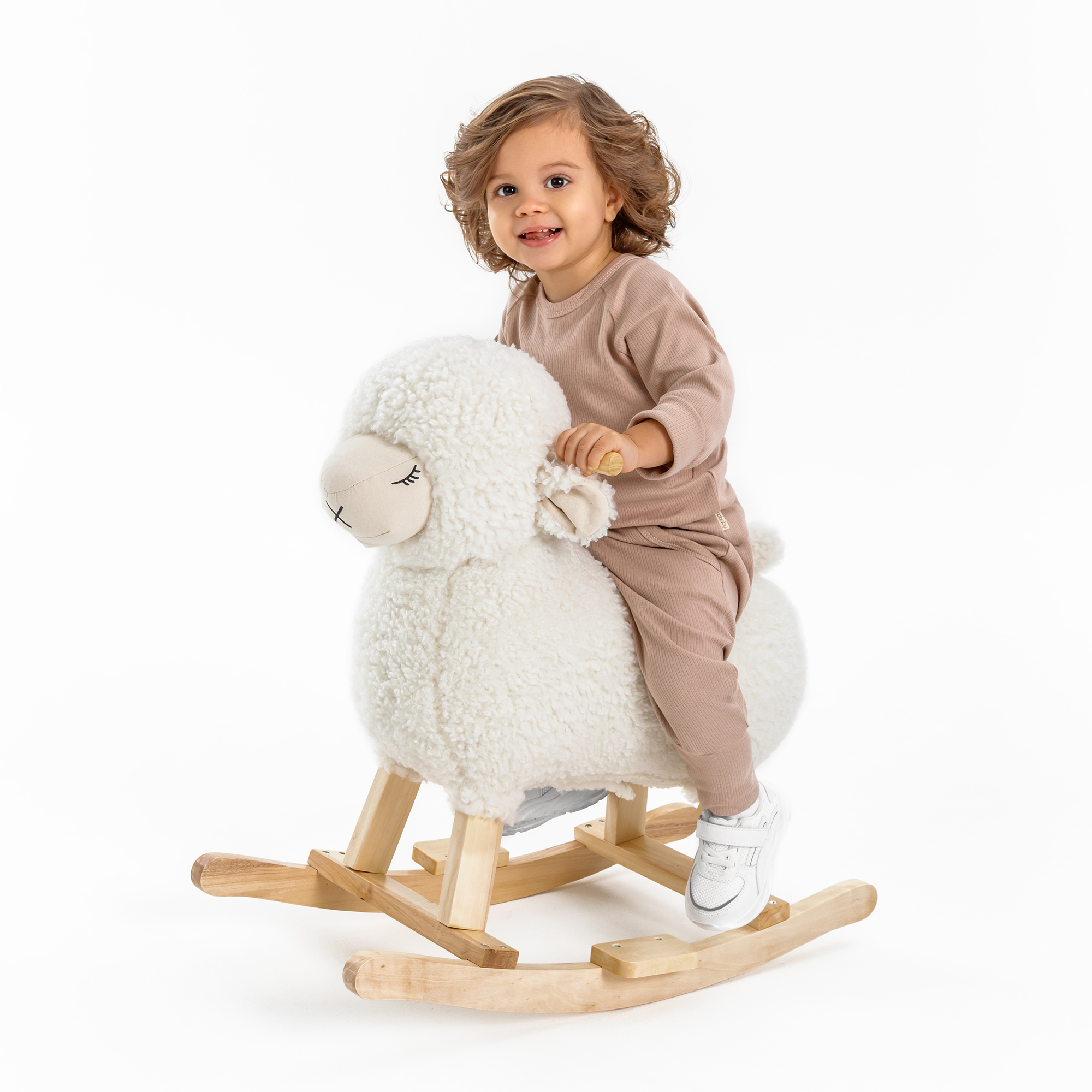 Качалка AmaroBaby Овечка Dolly белый 65х34х60 см