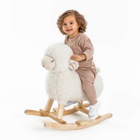 Качалка AmaroBaby Овечка Dolly белый 65х34х60 см