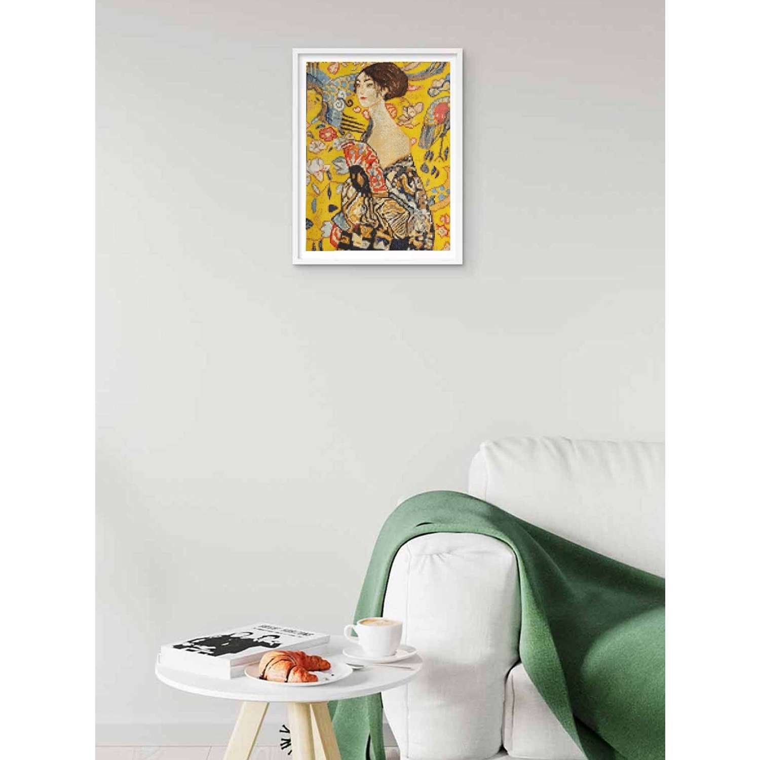 Алмазная мозаика Cristyle картина стразами Дама с веером Г Климт 30х40 см Cr 340002 - фото 4