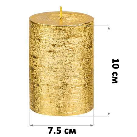 Набор El Casa 2-х свечей 7.5х7.5х10 см Candeline золото
