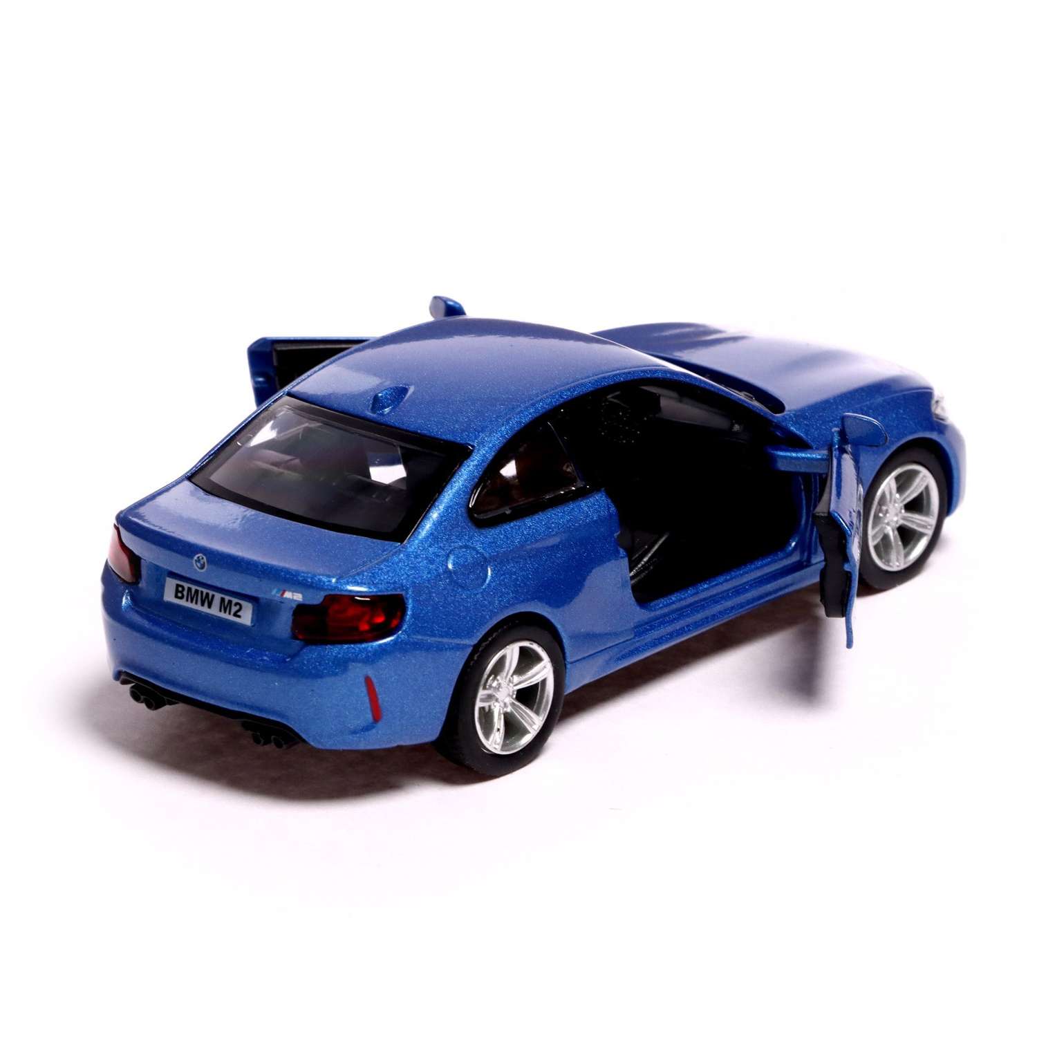 Машина Автоград металлическая BMW M2 COUPE. 1:32. инерция. открываются двери. цвет синий 7335819 - фото 4