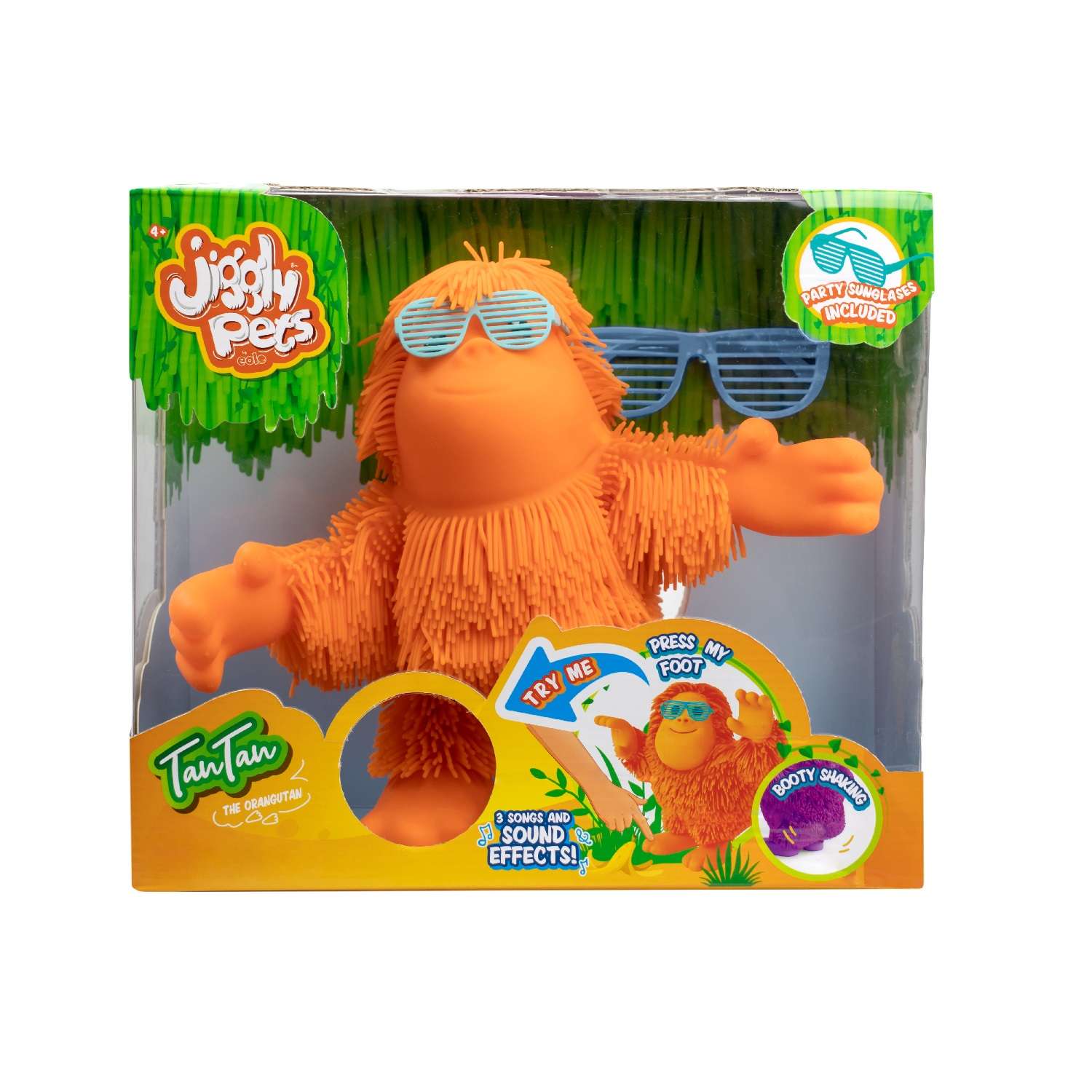 Игрушка Jiggly Pets Орангутан Тан-Тан интерактивный Оранжевый 40391 - фото 5
