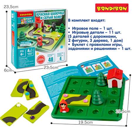 Настольная игра Bondibon КРАСНАЯ ШАПОЧКА И СЕРЫЙ ВОЛК