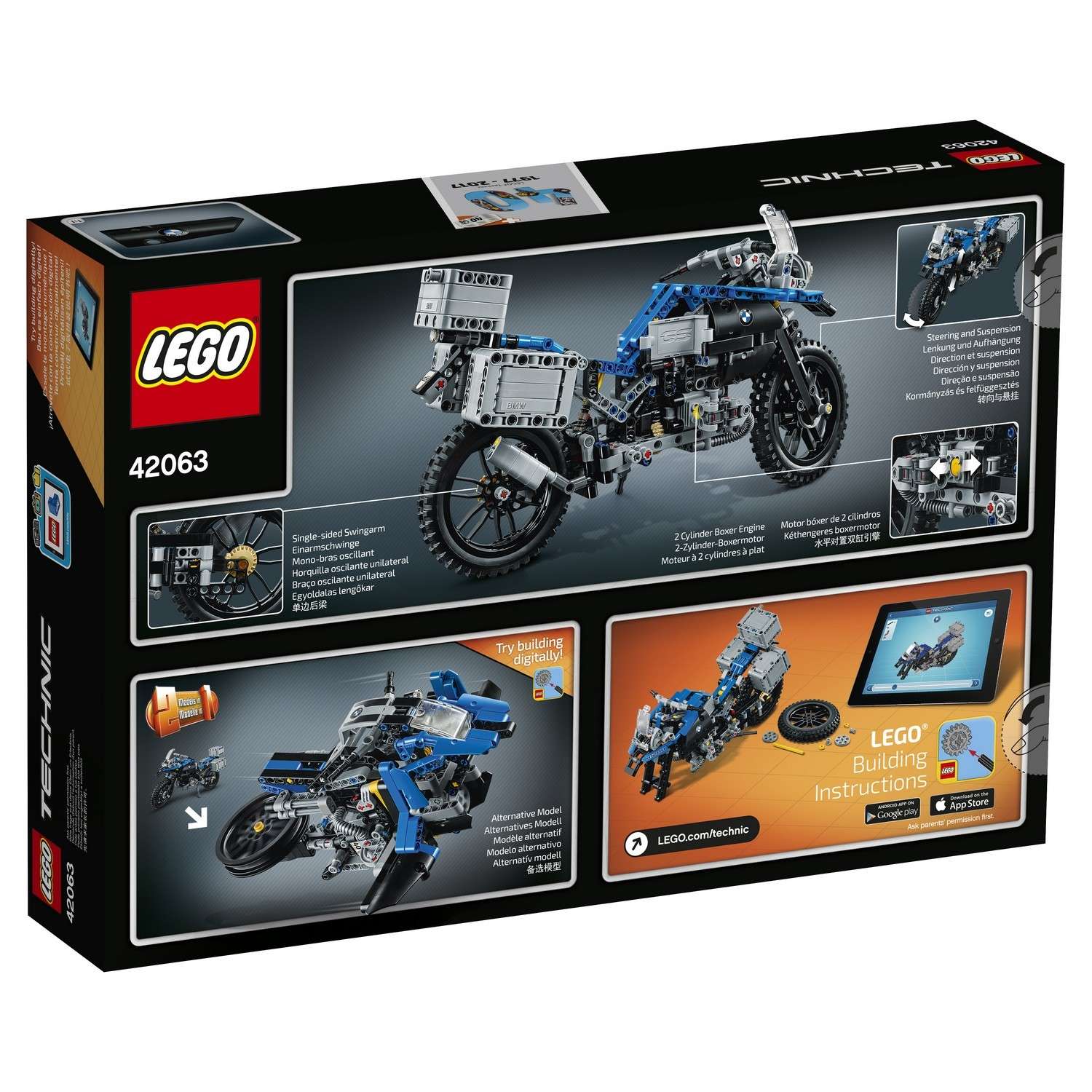 Конструктор LEGO Technic Приключения на BMW R 1200 GS (42063) - фото 3