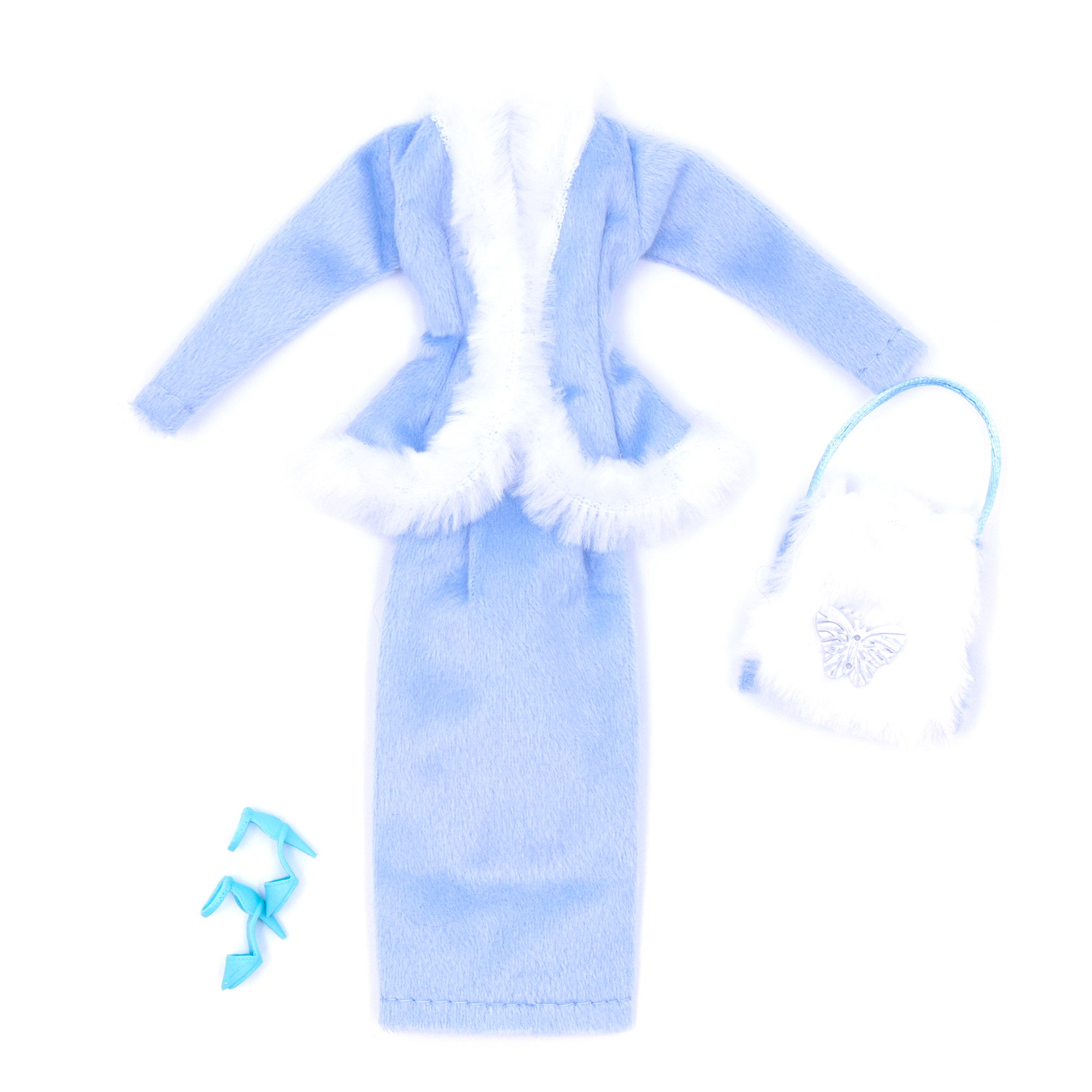 Костюм Модница для куклы 29 см 1701 голубой 1701голубой - фото 2