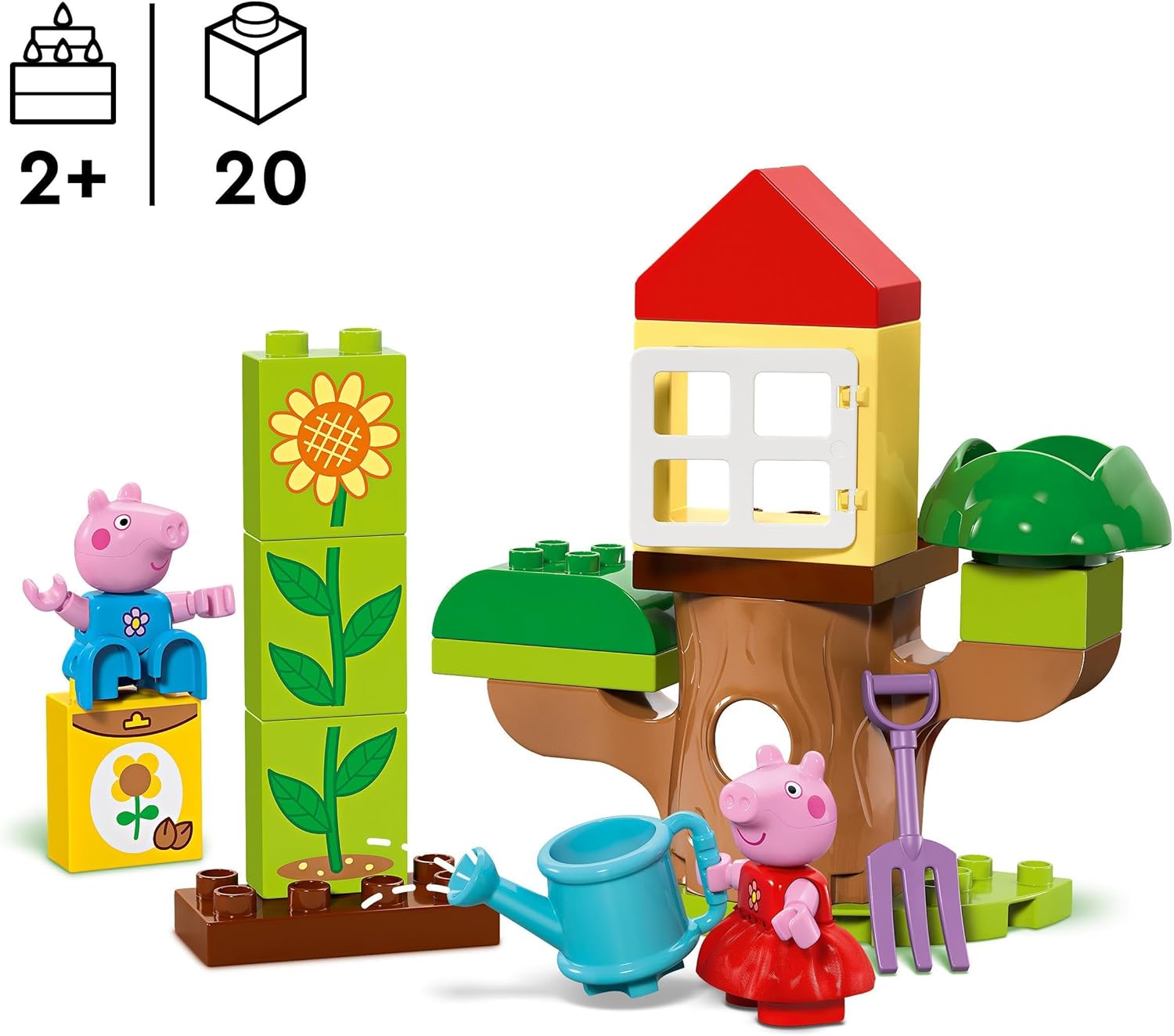 Конструктор LEGO DUPLO Сад Свинки Пеппы блочный - фото 2